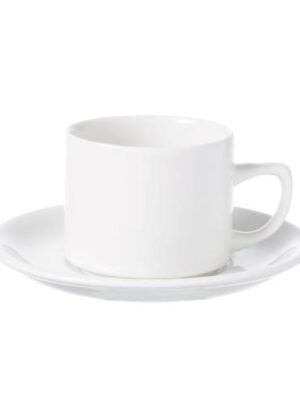 Whiteware - White - Maple Saucer 15cm (24) Cc-wh-tsol.1