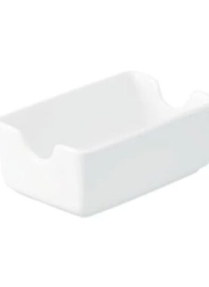 Whiteware - White - Sugar Sachet Holder 11 x 7cm (6)