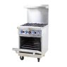 4 Burner Cooking Range With Gas Oven CR_AT80G4B-O