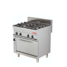 4 Burner Gas Cooker-With Electric Convection Oven ARI-4BG-EOC-700