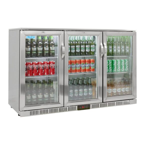 Back Bar Bottle Cooler – 3 Door Hinged BBP3003