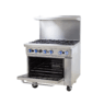 6 Burner Cooking Range With Gas Oven