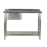 Single Prep Sink LHS