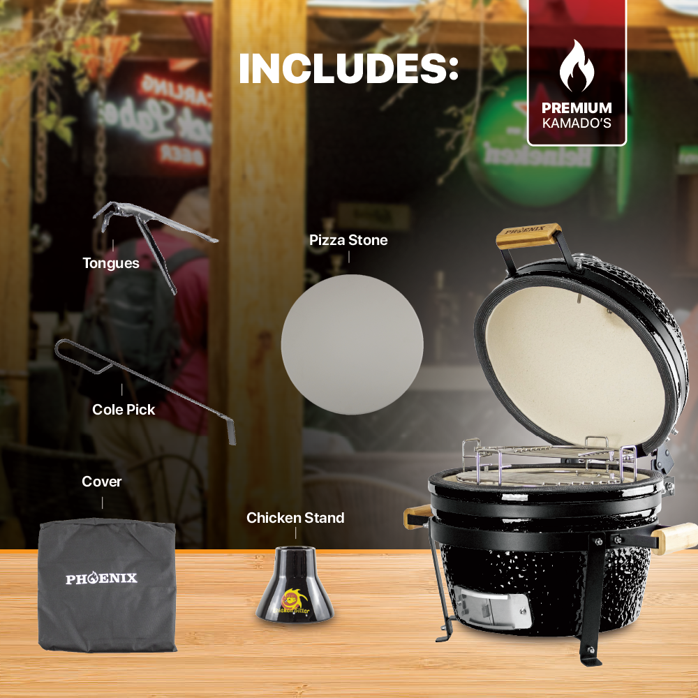 Kamado Mini Phoenix 16" - Tabletop Grill - Image 3