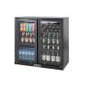 PolarCab Black Bar Cooler 2H-Door BBP8002 Wedoall