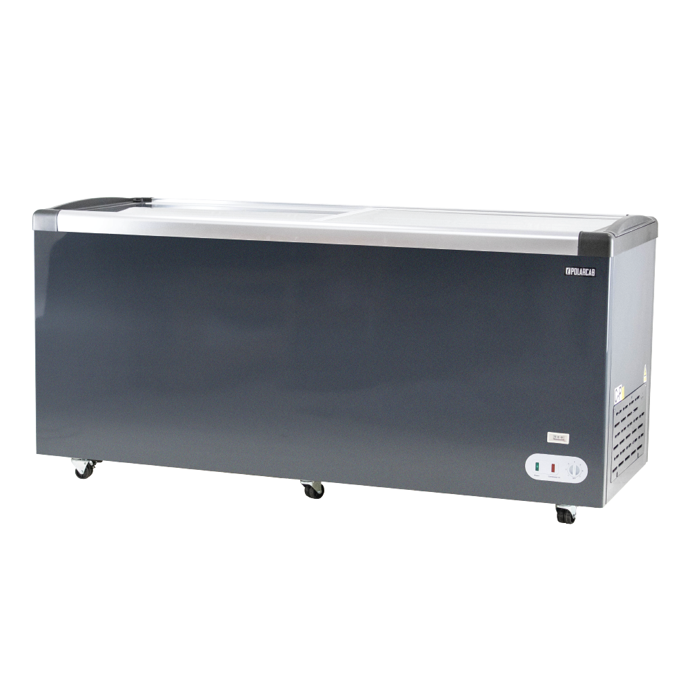 Island Freezer W Sliding Glass Top -545L - Image 2