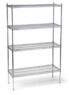 GATTO 4-Tier Chromed Wire Shelving - 900x450x1800mm