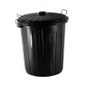 GATTO 73Lt Black Refuse Bin – Incl. Lid
