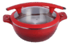 GATTO Induction Chafer Red w/ Silicone Handle - 4LT