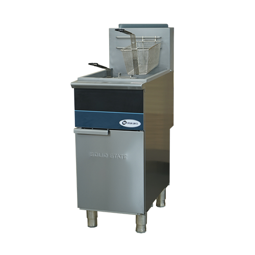 MODULUKS 4 Burner 1 Tank 2 Basket Fryer - Millivolt Gas Valve