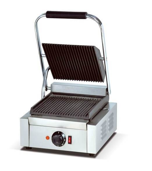 GATTO Cast Iron Ribbed Panini Toaster - 305x370x210mm