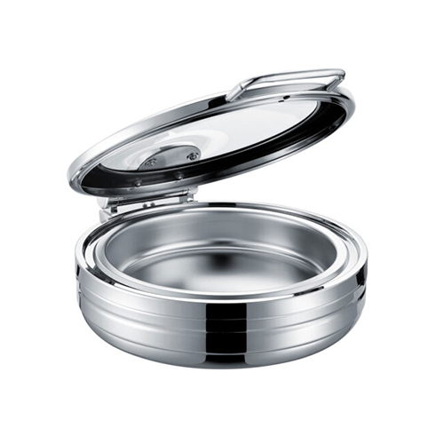 Chafing Dish Induction – Round With Glass Lid 6.0LT – Electro Chef Luxeline CDI2003