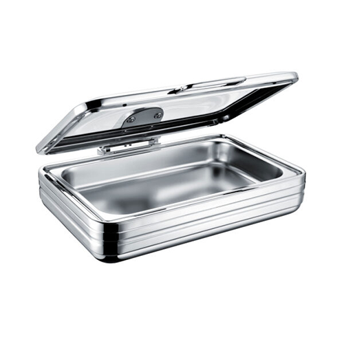 Chafing Dish Induction – Rectangular With Glass Lid 9LT – Electro Chef Luxeline CDI2001 Wedoall
