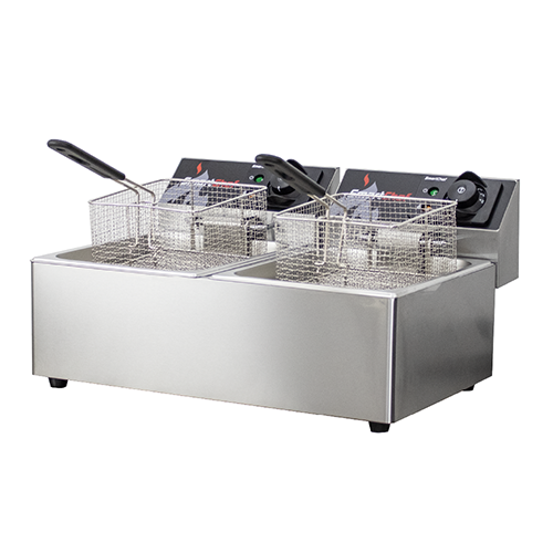 Countertop Fryer – 6Lx2 (GN1/2) FSC0602 Wedoall