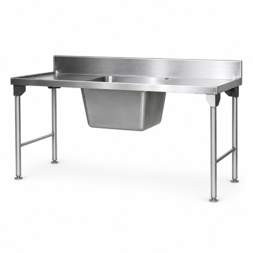 2300 Stainless STEEL Single Pot Sink Stainless STEEL Legs