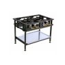 4-burner boiling table staggered commercial
