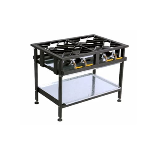 4-burner boiling table staggered commercial