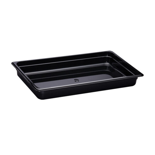 GN FOOD PANS – HIGH HEAT – FULL – 8.5LT – 65MM – BLACK