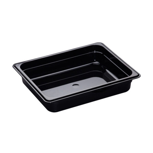 GN FOOD PANS – HIGH HEAT – HALF – 3.9LT – 65MM – BLACK