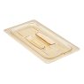 HIGH HEAT LID WITH HANDLE AMBER FOR 1/3 HIGH HEAT PANS