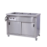 3 Division Bain Marie Floor Model With Hot closet