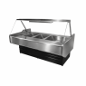 3 Division Flat Glass Bain Marie