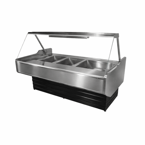 3 Division Flat Glass Bain Marie