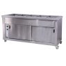 5 Division Bain Marie Floor Model With Hot closet