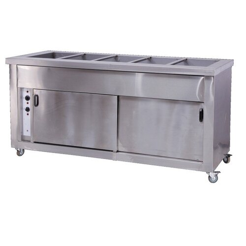 5 Division Bain Marie Floor Model With Hot closet