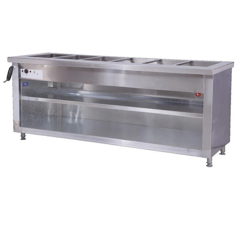 Bain Marie 6-div No-Doors Floor Model