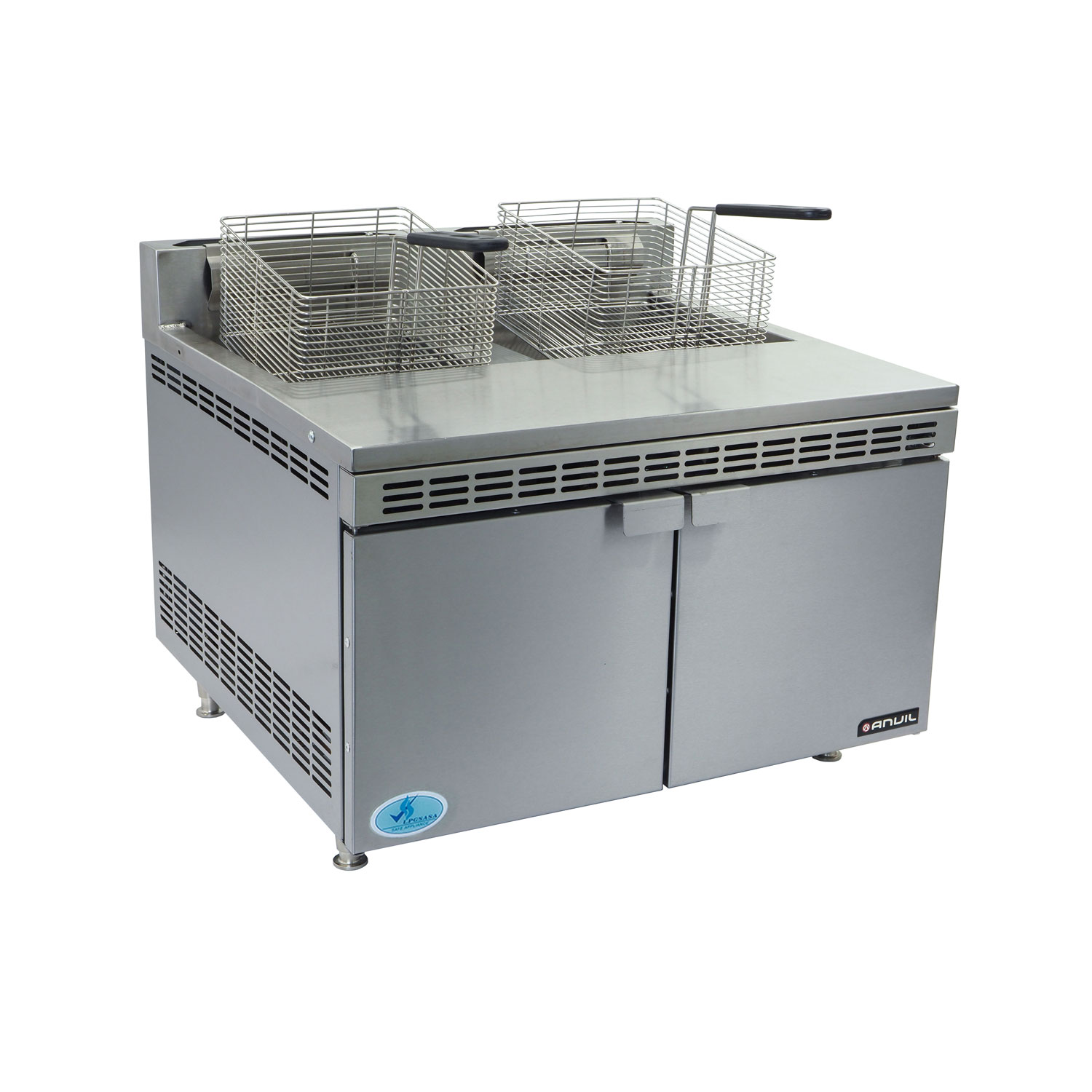 Fish Fryer Anvil - Double Pan - Gas - FFA4120-R02