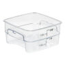 Square Polycarbonate Storage Container – Clear – 2 L