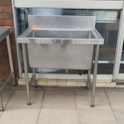 Used 900mm Single Pot Sink – S_Steel Legs SH622